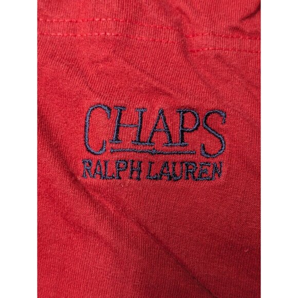 Vintage Chaps Ralph Lauren T Shirt Men Size M Logo Pocket Y2K Casual Athleisure - Picture 5 of 7